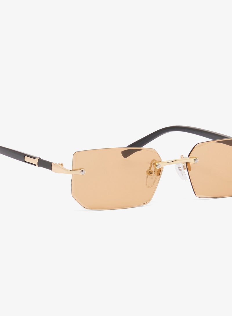 Ginger Polarized Rectangle Sunglasses - Image 3